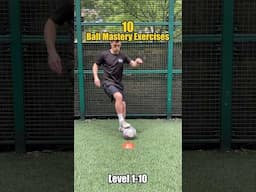 10 Ball Mastery Exercises ⚽️🔥#footballshorts #soccershorts #footballskills #soccerskills