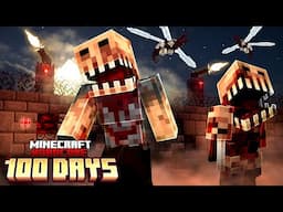 I Survived 100 Days in a DEADLY Infection in Hardcore Minecraft