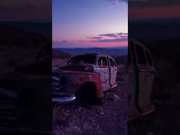 Day to night with abandoned cars #astrophotography #abandoned #timelapse