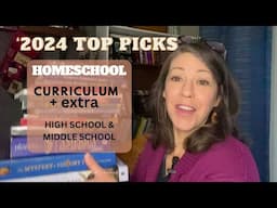 HOMESCHOOL CURRICULUM TOP PICKS FOR 2024 middle school & Highschool curriculum + extra