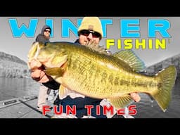 This Is What Winter Fishing Is All About! Big Bass And Good Fun!