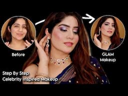 Celebrity Inspired Full glam Makeup look 2025