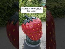 Finnish words for today is about strawberry #shortshorts #kesä