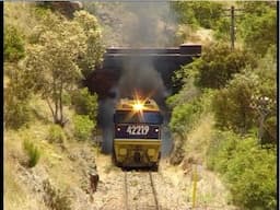 Locomotives 42210 & 42219 - Last regular run of 422s on a FreightCorp train - January 15th, 2000