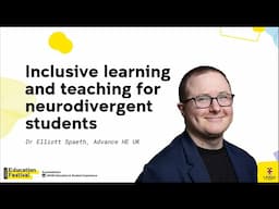 Inclusive learning and teaching for neurodivergent students