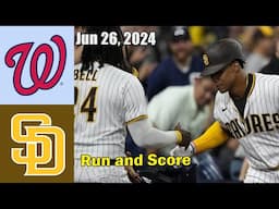 W. Nationals vs Padres [Today] Jun 26, 2024 Game Highlights | MLB Highlights | Season 2024