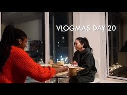 Vlogmas Day 20 | Work Day at a Cafe, Girls' Night In, Daily December Giveaways!