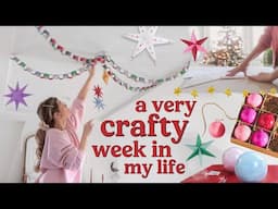 a crafty week in my life: decorating for christmas + DIY paper stars & ornaments // VLOGMAS🎄🎀🧸