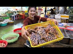 Market show: Have you ever cooked Soldier crabs before? - Yummy soldier crabs cooking