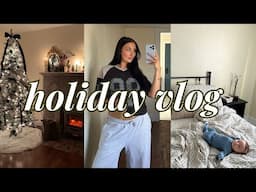 COZY WINTER VLOG | baking, book haul, holiday shopping