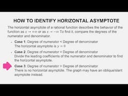 What are Vertical Asymptote, Horizontal Asymptote, Holes, and Dicontinuity and How to Identify Them