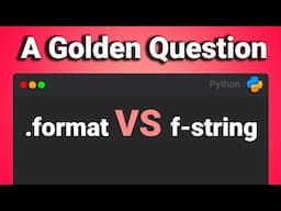 Is there any benefit to using .format over an f-string?