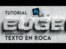 Como hacer un texto estilo roca realista con Photoshop