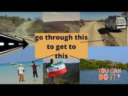 the drive through HELL rocky, sandy and muddy path to go see the beautiful part of SOMALILAND SAYLAC