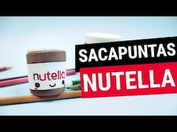 SACAPUNTAS DECORADOS DE NUTELLA o tajadores caseros (manualidades fáciles)