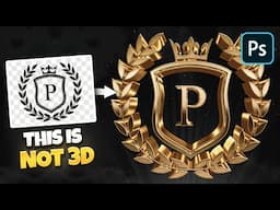 3D Gold Text Effect With ONE Smart Object in Photoshop!