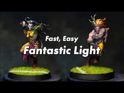 Painting Beautiful Light on Blood Bowl Elves