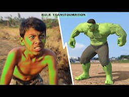 I Became Hulk To Save My Friend | #hulktransformation !