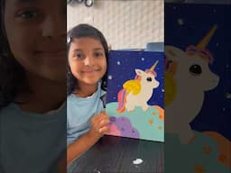 Unicorn Canvas Painting for Kids | Fun DIY Art Project!