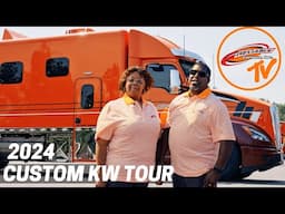 Luxury Living on Wheels! Tour Newlywed Couples 2024 Custom Kenworth Car Hauler | Reliable Cribs S4E1