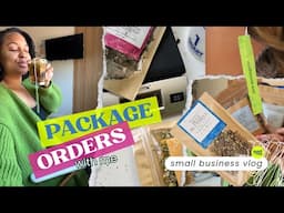 🍵✈️*sip with purpose* SMALL BUSINESS VLOG | packaging & shipping bestsellers