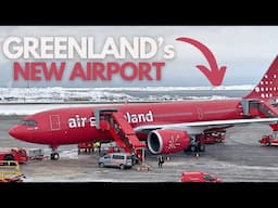 Air Greenland's HISTORIC First flight to NUUK's new AIRPORT!