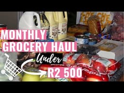 September 2020 Grocery Haul on a Budget | ONE MONTH Grocery Haul under R2 500!