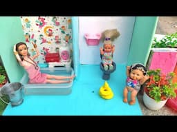 Barbie Doll All Day Routine In Indian Village/Pinky Ki Kahani Part -462/Barbie Ki Hindi Kahaniyan||