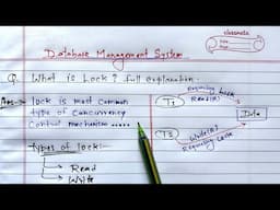 DBMS - Locking Protocols | What is lock? | #dbms