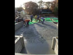 Concrete Garage & House Pour #shorts