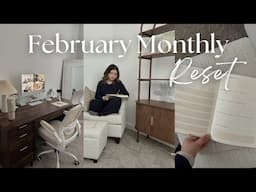 February Monthly Reset Routine | reflections, 2025 goals, habits, affirmations, monthly favs