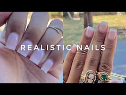 HOW TO: "NATURAL" REALISTIC NAIL TUTORIAL | EASY BEGINNER FRIENDLY STEP BY STEP VIDEO