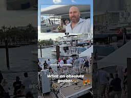 Yacht Does Donuts with Trump Flag at Fort Lauderdale Boat Show! 🚤🇺🇸 #shorts