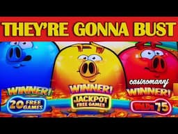 THEY'RE GONNA BUST! - Rich Little Piggies Slot - Casinomannj