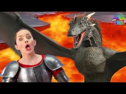 The Floor is LAVA Exercise for Kids | Dragons and Knights Chase| Brain Break for Children