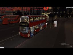 Omsi 2 tour (1777) London bus 35 (partial) Lambeth Town Hall - Shoreditch @ Volvo B9TL