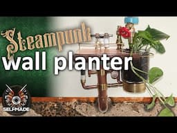 Steampunk plant rack / wall planter DIY industrial style