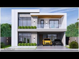 House Design | House tour 2 Storey  | 11m x 15m with 5Bedrooms