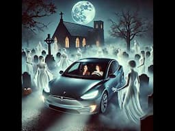 Ghost Hunting In Cemeteries With A Tesla?!