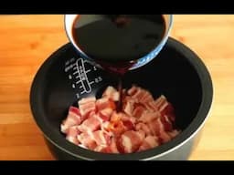 THE BEST! BRAISED PORK BELLY Recipe Using RICE COOKER! Rice Cooker Recipes 红烧肉