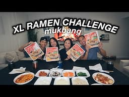 XL RAMEN CHALLENGE MUKBANG | The Laeno Family