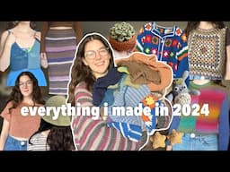 everything i made in 2024 | crochet, sentro, & hand-knit! | try-on