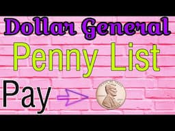 Penny Shopping List for Dollar General January 16, 2024