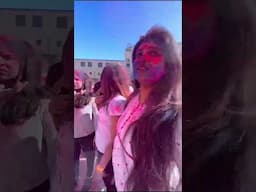 Holi Celebration in College@Canada🎉 #shorts #reels  #canadalife #holi  #holicelebration #holicolour