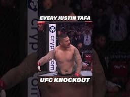 EVERY Justin Tafa UFC Knockout!! #mma #shorts