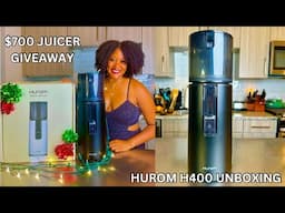 HUROM H400 UNBOXING + $700 JUICER HOLIDAY GIVEAWAY 🎄🌱