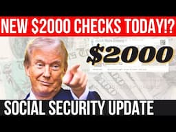 CONFIRMED!? $2000 SOCIAL SECURITY CHECKS ARRIVING TODAY!?! SSA SSI SSDI Payments | Social Security