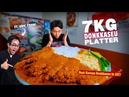 INSANE 7KG Korean Donkatsu Challenge! | BEST Authentic Donkatsu in Singapore ft. @esyfilms!​