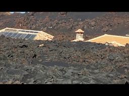 La Palma 3 Jahre nach der Eruption -  der von der Lava zerstörte Solarpark direkt am Vulkan