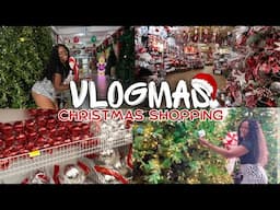 VLOGMAS : Come Christmas Shopping With Me, Christmas Tree + Themed Decor | Day 1